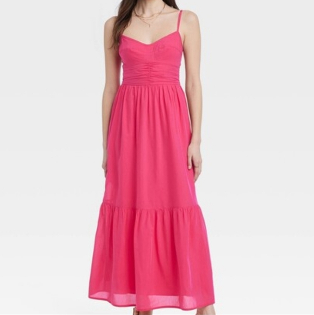 Universal Thread Vibrant Pink Maxi Dress